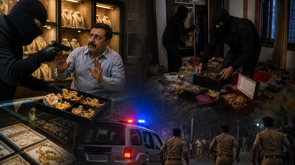 दिन में ज्वेलरी कारोबारी से लूट, रात में घर में डकैती; नालंदा में एक ही दिन दो बड़ी वारदातों से दहशत