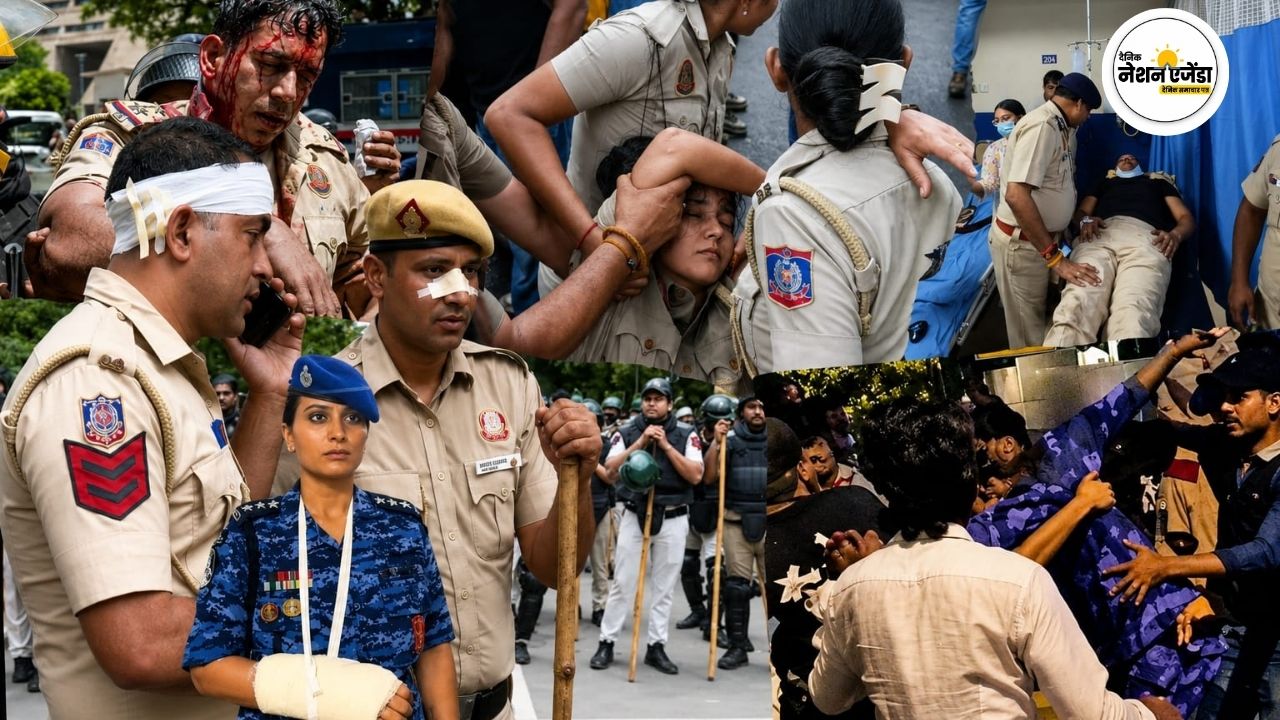 जंतर-मंतर हिंसा: घायल पुलिसकर्मियों के परिवारों का छलका दर्द, बोले- ‘पिता की वर्दी खून से सनी थी, हमें न्याय चाहिए’
